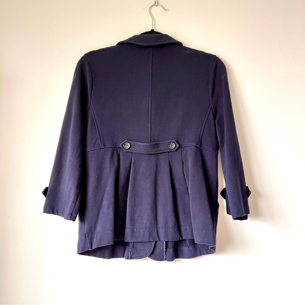 ANTHROPOLOGIE MOTTO Cotton Peplum Cardigan Blazer—SZ. Medium - Picture 11 of 11